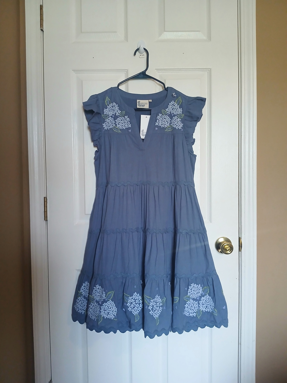 Erica Wilson Nantucket  Hulbert Ave Dress Woman Blue Size S